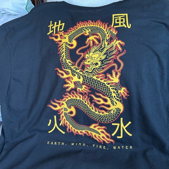 Earth Wind Fire and Water Asian Shirt Size Xlarge - Picture 2 of 5